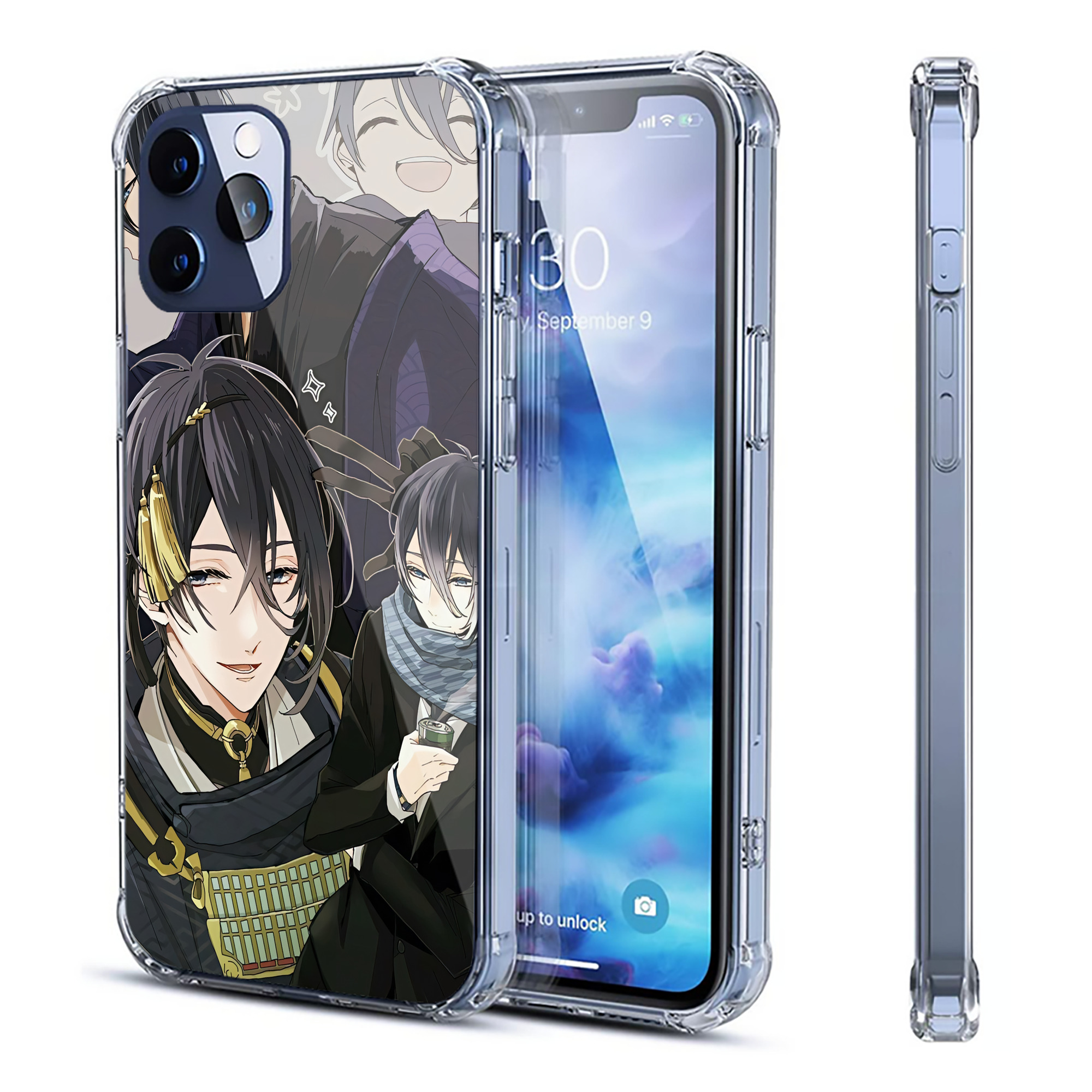 （画像用） 刀剣乱舞 Touken Ranbu 【iPhone 12シリーズ対応】透明スマホケース（クリアソフトケース）